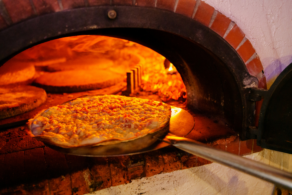 Wood-fired pizza