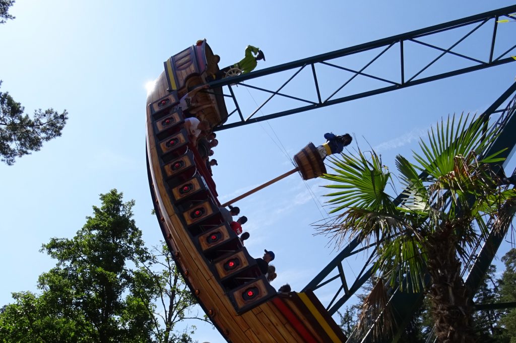 Embark on the pirate ship for a thrilling adventure.