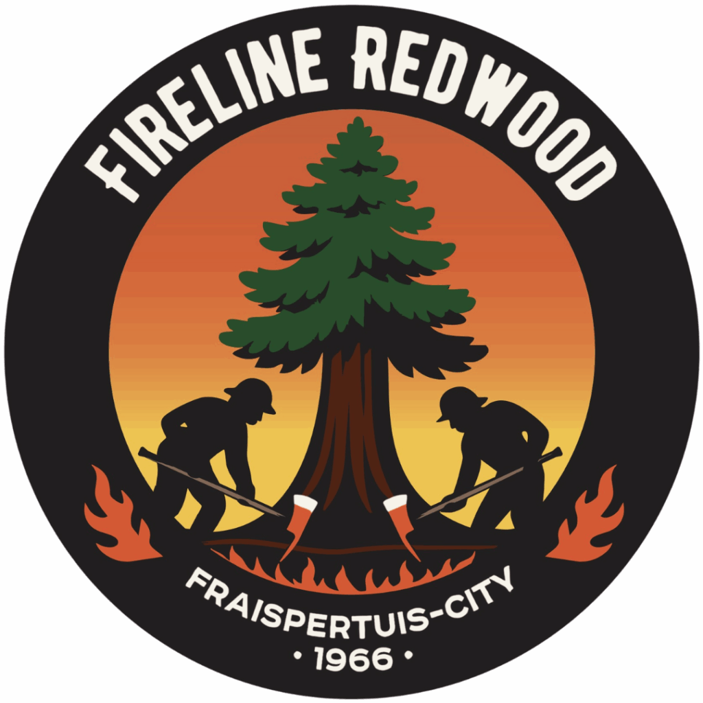 Logo de Fireline Redwood, nouveau roller coaster 2026 à Fraispertuis-City