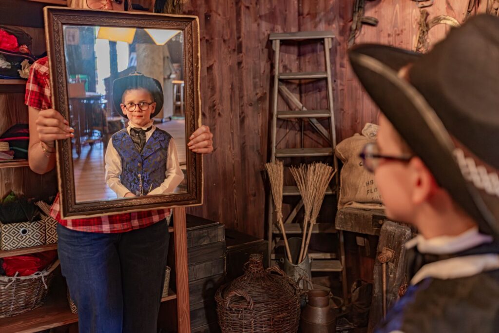 studio photo Old Time au parc d'attractions Fraispertuis-City dans les Vosges