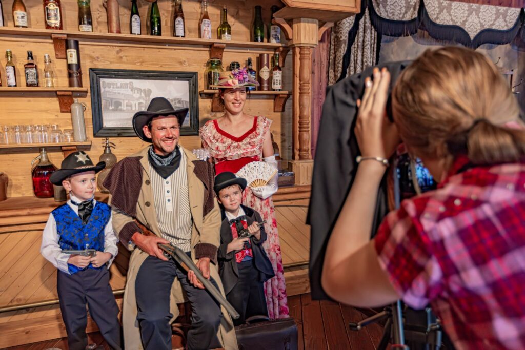 Old Time photo studio at Fraispertuis-City amusement park in the Vosges